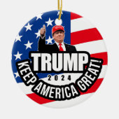Trump 2020 Keep America Great America Keramisch Ornament (Voorkant)