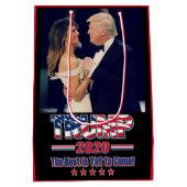 Trump 2020 Keep America Great America Medium Cadeauzakje (Achterkant)