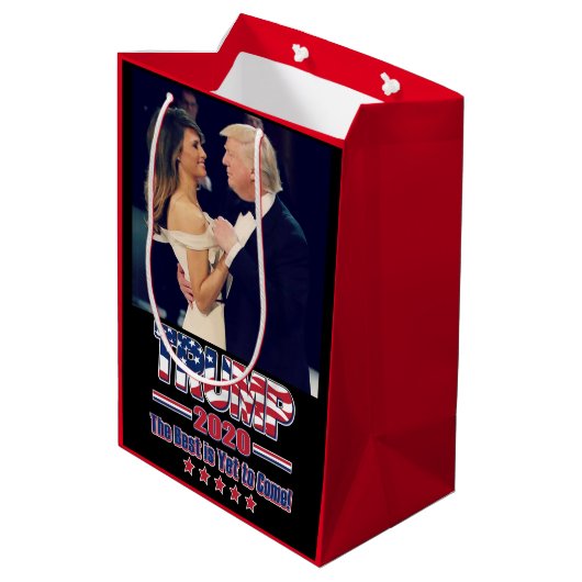 Trump 2020 Keep America Great America Medium Cadeauzakje (Achterkant Gekanteld)