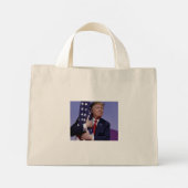 Trump 2020 Keep America Great America Mini Tote Bag (Achterkant)
