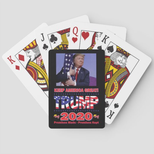 Trump 2020 Keep America Great America Pokerkaarten (Achterkant)