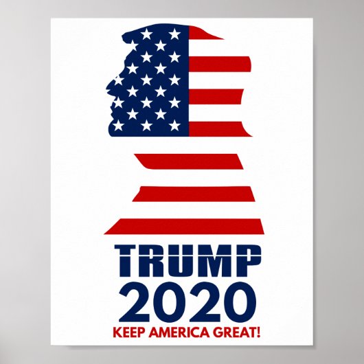 Trump 2020 Keep America Great America Poster (Voorkant)