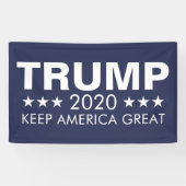 Trump 2020 Keep America Great America Spandoek (Horizontaal)