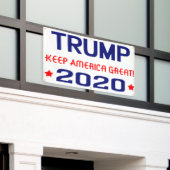Trump 2020 Keep America Great America Spandoek (Buitenkant Gebouw)