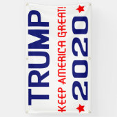 Trump 2020 Keep America Great America Spandoek (Verticaal)