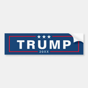 Trump 2020 Keep America Great - minimaal blauw roo Bumpersticker