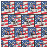 Trump 2020 Keep America Great Pattern Stof (Swatch)