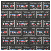Trump 2020 Keep America Great Pattern Stof (Swatch)