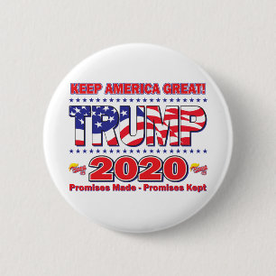 TRUMP-2020-Keep-America-Great-Trump-45 Ronde Button 5,7 Cm