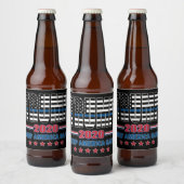 Trump 2020 Keep America Safe Bier Etiket (Flessen)