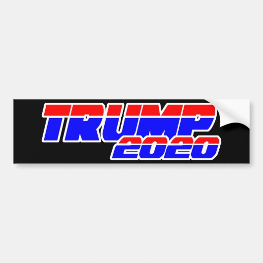 TRUMP 2020 - LATEN WE AMERIKA ZELFS GROTER MAKEN! BUMPERSTICKER (Voorkant)