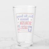 Trump 2020 leegzuigen van het moeras omdat sociali glas (Achterkant)