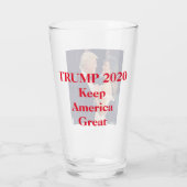 Trump 2020 maakt Amerika geweldig Glas (Achterkant)