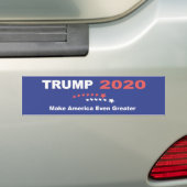 TRUMP 2020 maakt Amerika nog groter Bumpersticker (Op auto)