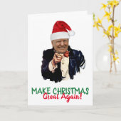 TRUMP 2020 maakt Kerstmis weer geweldig! Kaart (Gele Bloem)