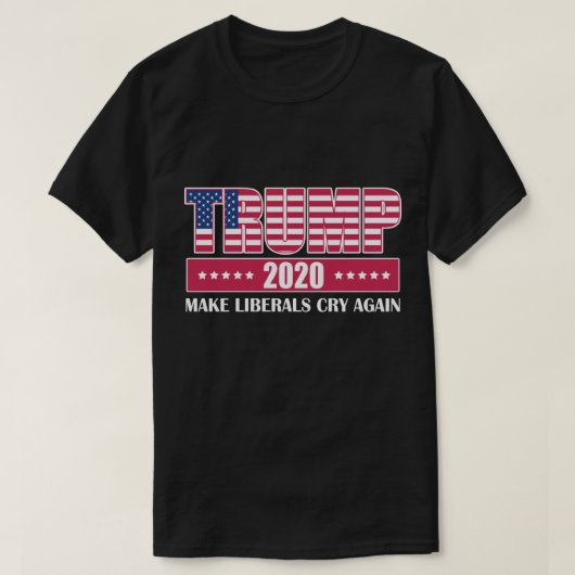 Trump 2020 maakt Liberals weer aan het roer T-shirt (Design voorkant)