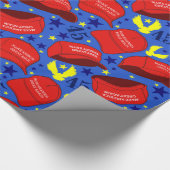 Trump 2020 MAGA-Pet - Blauw - Cadeaupapier (Hoek)