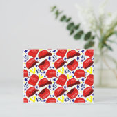 Trump 2020 MAGA Pet Pattern - White - Briefkaart (Staand voorkant)