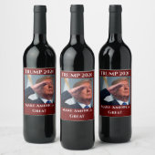 Trump 2020 maken Amerika weer groot Wijn Etiket (Flessen)