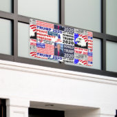 Trump 2020 Medley populair Spandoek (Buitenkant Gebouw)
