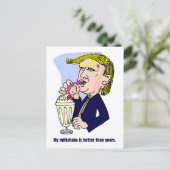 Trump 2020 - Mijn milkshake is beter dan de jouwe Briefkaart (Staand voorkant)