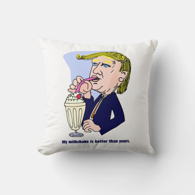 Trump 2020 - Mijn milkshake is beter dan de jouwe Kussen (Voorkant)