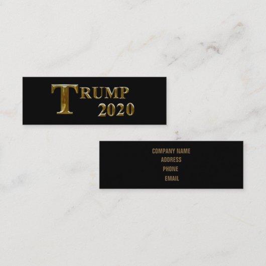 TRUMP 2020 MINI VISITEKAARTJE (Voorkant / Achterkant)