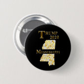TRUMP 2020 MISSISSIPPI RONDE BUTTON 5,7 CM (Voorkant /achterkant)