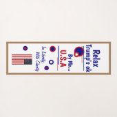 Trump 2020 Ontspannen Yoga Mat (Achterkant (horizontaal))