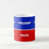 Trump 2020 op Blauw Rood en Wit Koffiemok (Center)