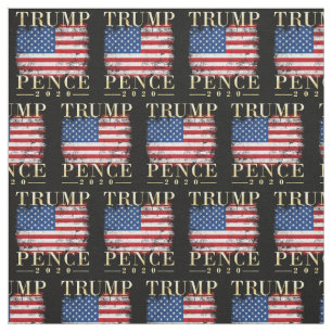 Trump 2020 -  patroon met vlag Trump Pence Stof