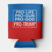 Trump 2020 Pro-Life Pro-Pistool Pro-God Blikjeskoeler (Voorkant)