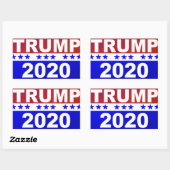 Trump 2020 rechthoekige sticker (Vel)