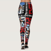 Trump 2020 RED WAVE LEGGINGS (Achterkant)