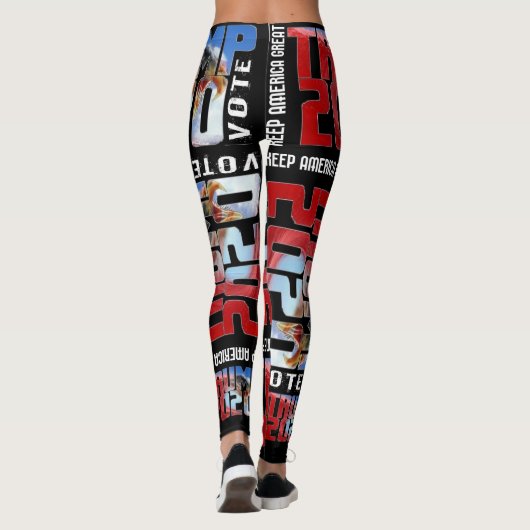Trump 2020 RED WAVE LEGGINGS (Achterkant)