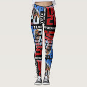 Trump 2020 RED WAVE LEGGINGS (Voorkant)