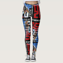 Trump 2020 RED WAVE LEGGINGS