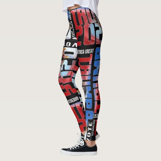 Trump 2020 RED WAVE LEGGINGS (Links)