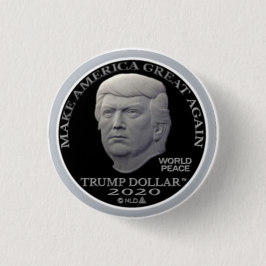 Trump 2020 ronde button 3,2 cm (Voorkant)