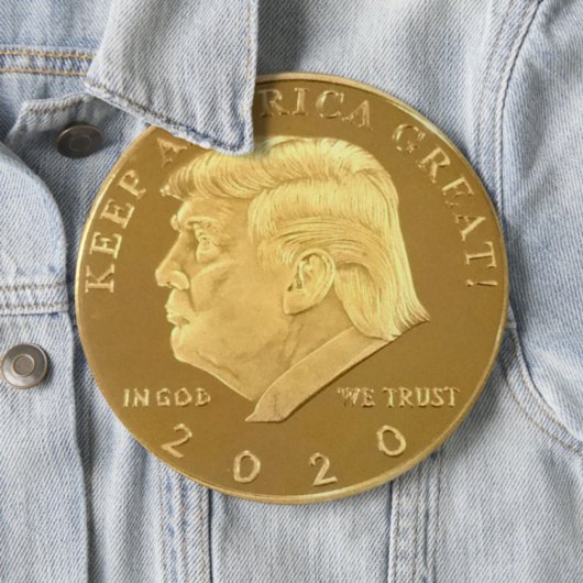 TRUMP 2020 RONDE BUTTON 6,0 CM (In situ)