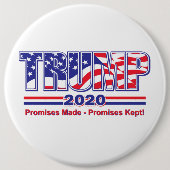 TRUMP 2020 RONDE BUTTON 6,0 CM (Voorkant)