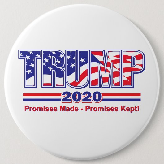 TRUMP 2020 RONDE BUTTON 6,0 CM (Voorkant)