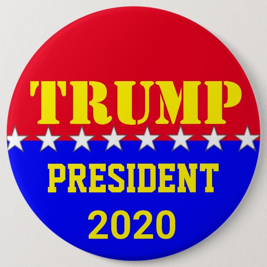 TRUMP 2020 RONDE BUTTON 6,0 CM (Voorkant)
