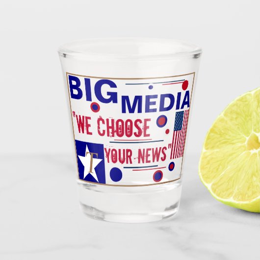 Trump 2020 schoot grote media van glas (Voorkant)