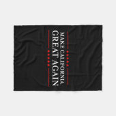 Trump 2020 Shirten Ltd - Make California Great Fleece Deken (Voorkant (Horizontaal))
