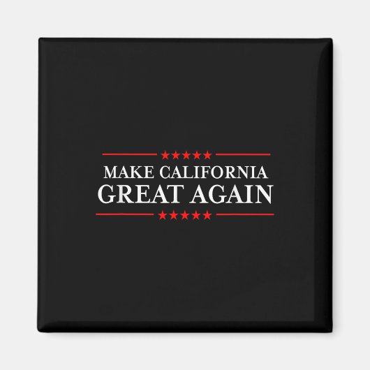 Trump 2020 Shirten Ltd - Make California Great Magneet (Voorkant)
