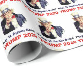 Trump 2020 Speel het opnieuw Sam populair Cadeaupapier (Rol Hoek)