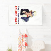 Trump 2020 Speel het opnieuw Sam populair Spandoek (Insitu)