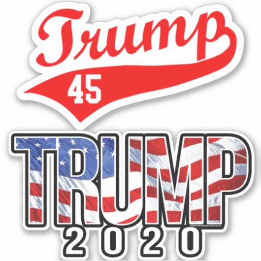 Trump 2020 Stickers Decals Auto Bumperstickers (Voorkant)