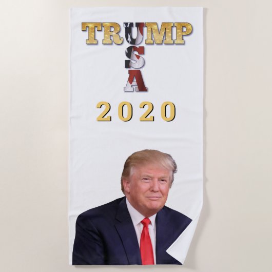 Trump 2020 strandlaken (Voorkant)